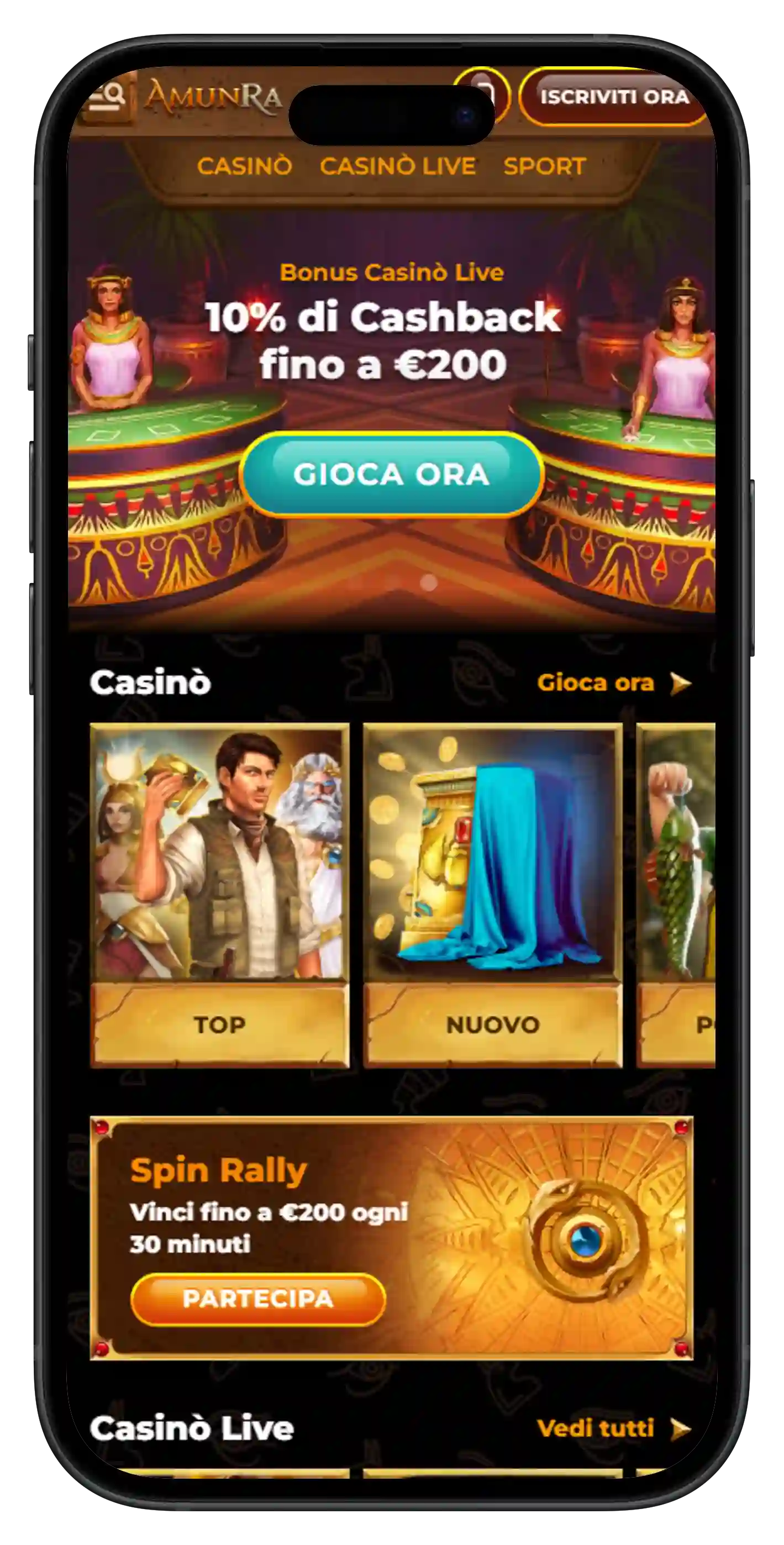 Amunra Versione mobile
