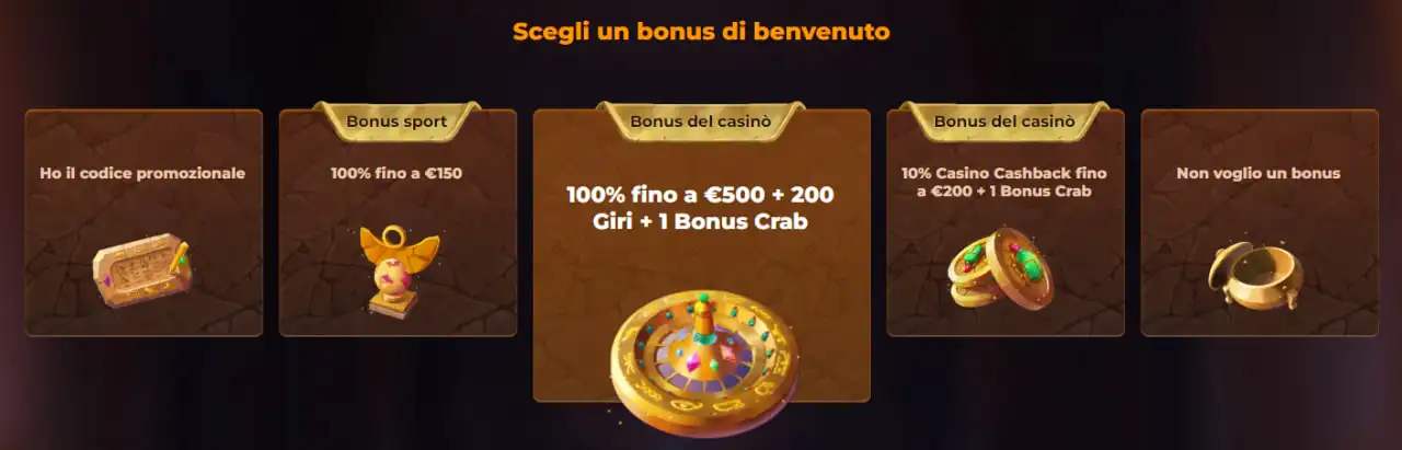 Amunra Pacchetto di benvenuto