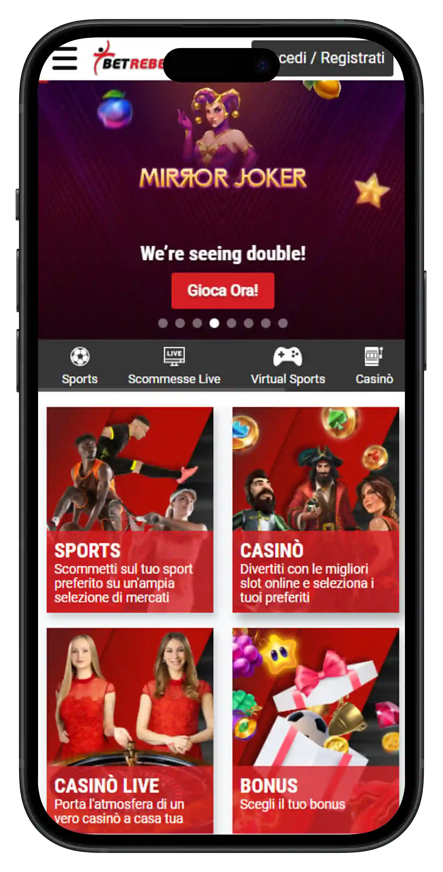 Cashback live Betrebels