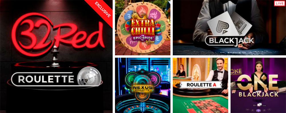 Casinò 32Red dal vivo
