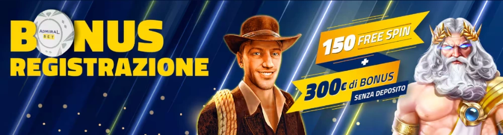 Bonus di benvenuto AdmiralYes Casino