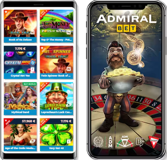 AdmiralYes Casino su mobile