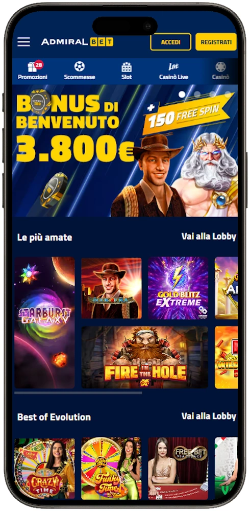Recensione AdmiralYes Casino