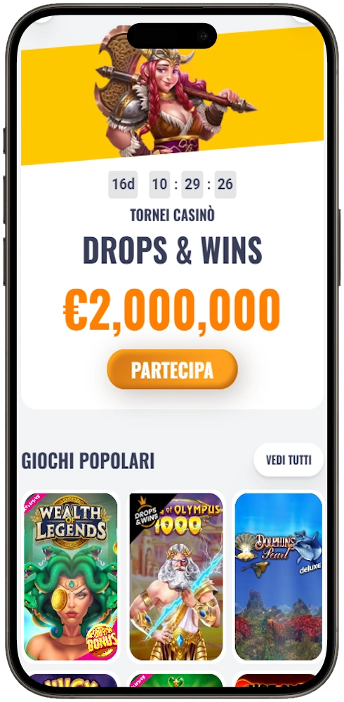Versione mobile di Oh My Spins Casino