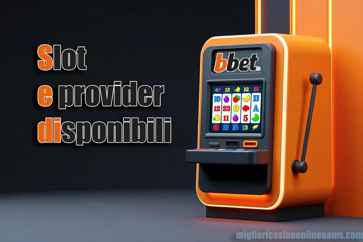 Slot e provider disponibili su Bbet