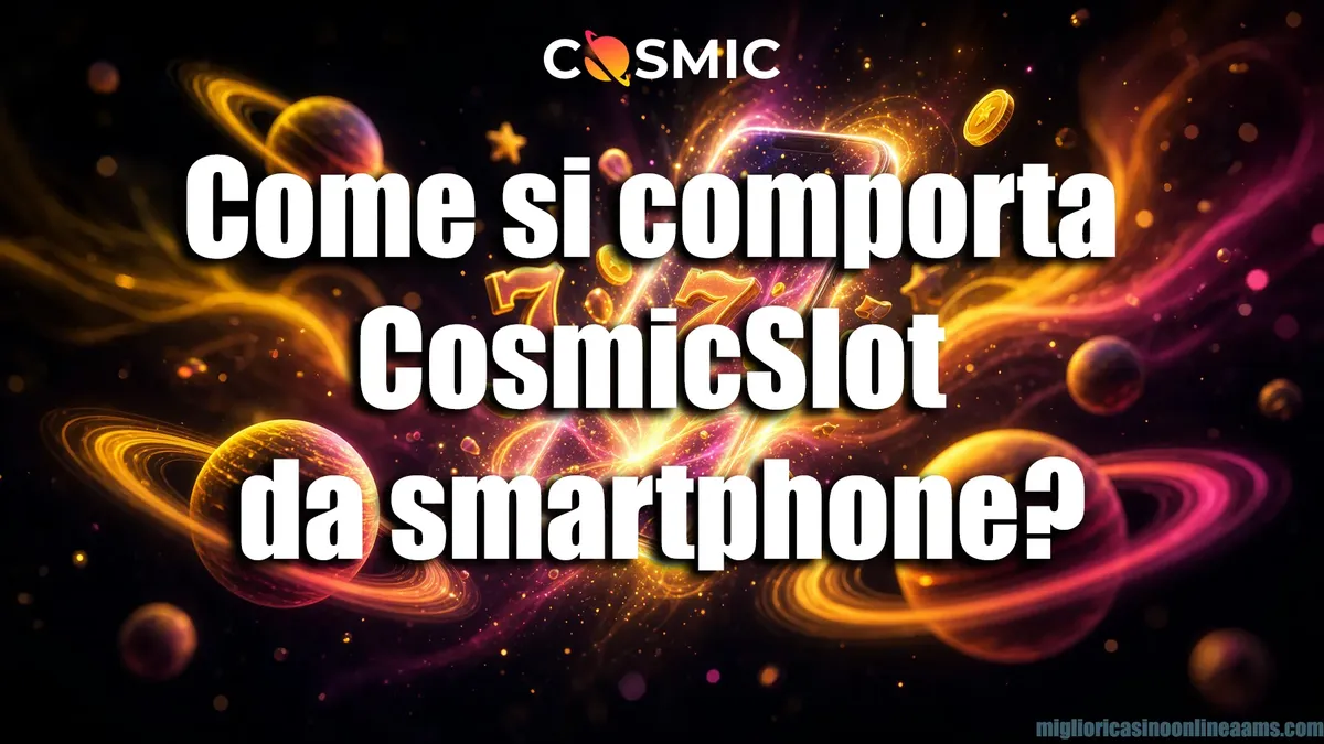 Come si comporta CosmicSlot da smartphone
