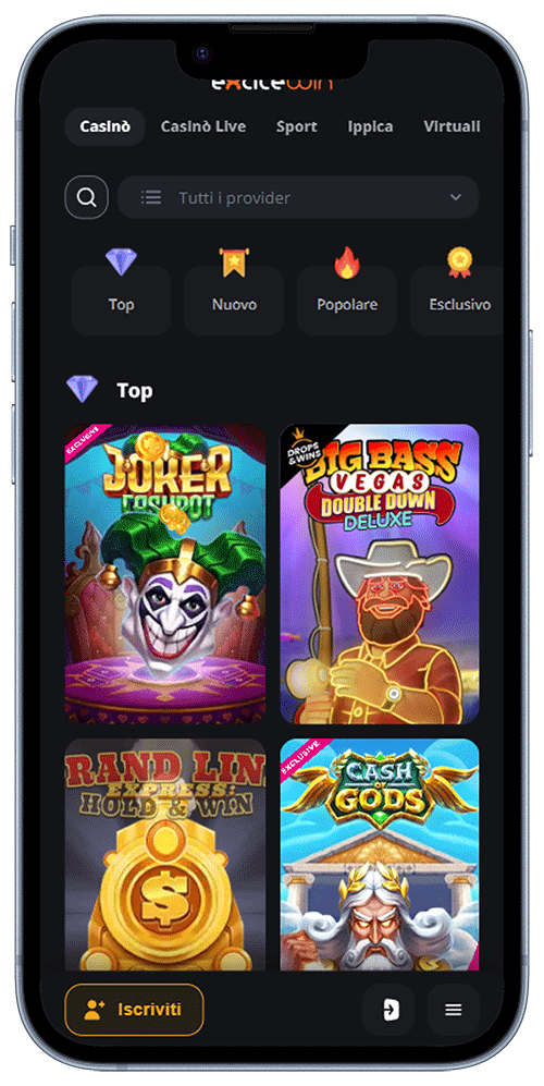 Casino Excitewin su mobile
