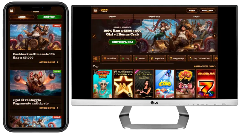 Casino FatPirate mobile: gioca da smartphone senza app