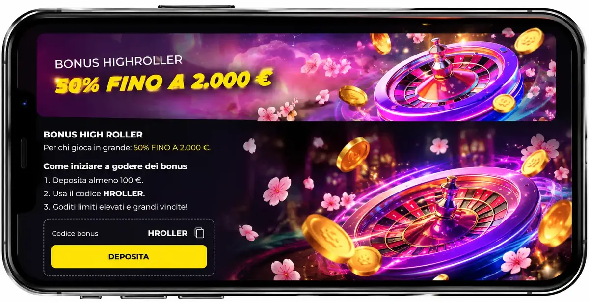 Bonus Highroller di Golden Star Casino