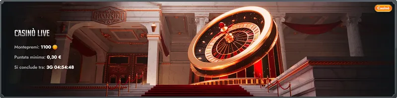 Bonus del Gransino casino per i giochi dal vivo