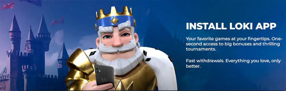 App mobile del casinò Loki
