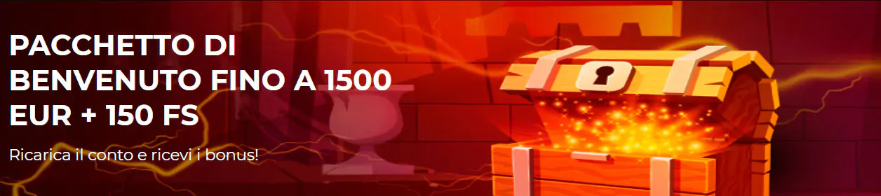 Bonus di benvenuto al Casinò Megapari