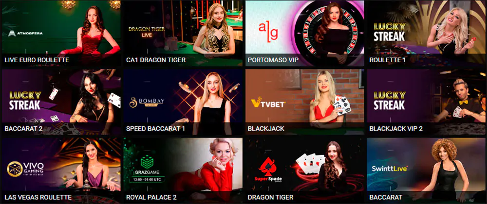 Casinò dal vivo Megapari