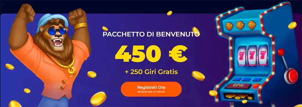 Bonus di benvenuto di NineCasino