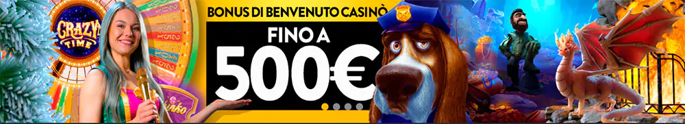 Planetwin365 Casino bonus di benvenuto