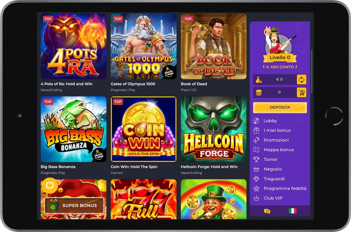 Slot online di Rolling Slots Casino