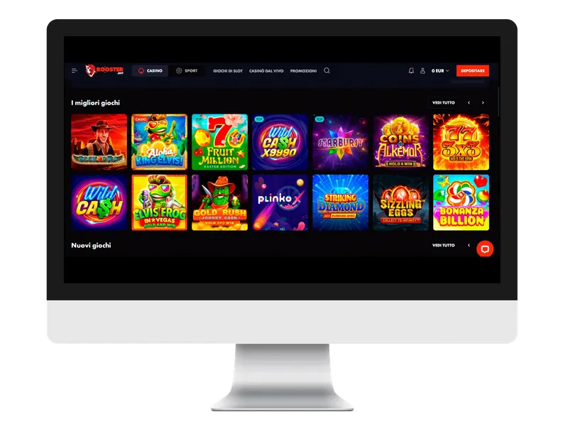 Versione mobile del casinò Rooster Bet