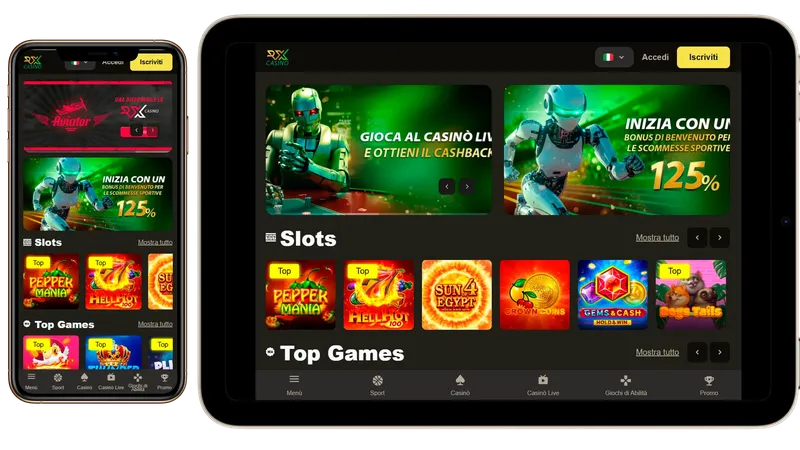 Mobile RX Casino – casinò online mobile con bonus e accesso rapido ai giochi