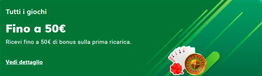 Casinò Sisal Bonus di deposito