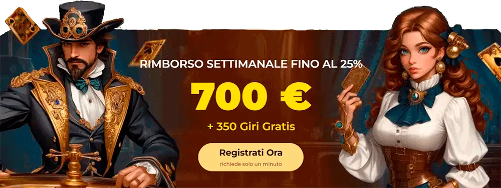 BBonus di benvenuto al Casinò Vincispin