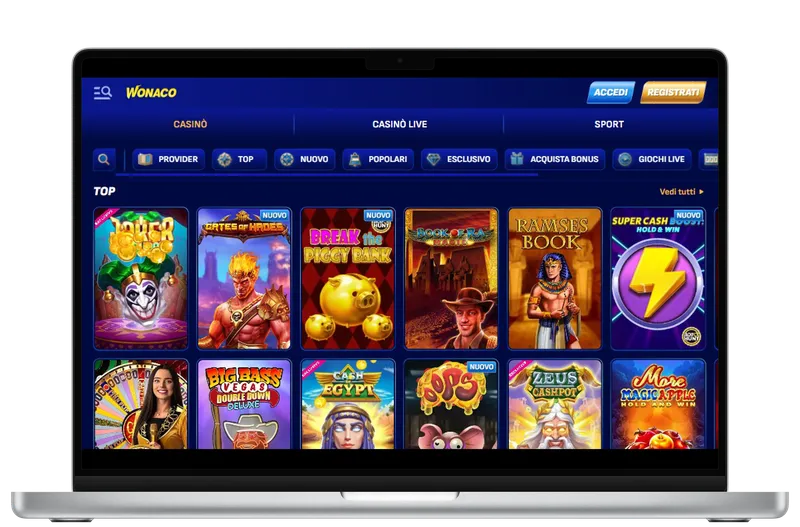 Wonaco Casinò Mobile