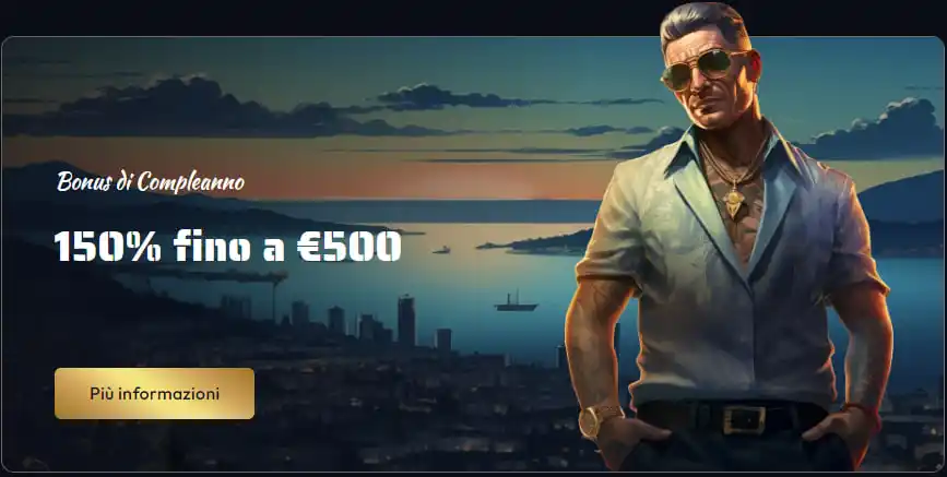Gangsta Casino Bonus di compleanno