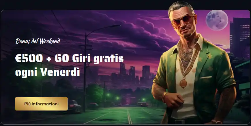 Gangsta Casino Bonus del weekend