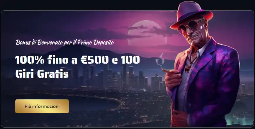 Gangsta Casino Pacchetto di benvenuto